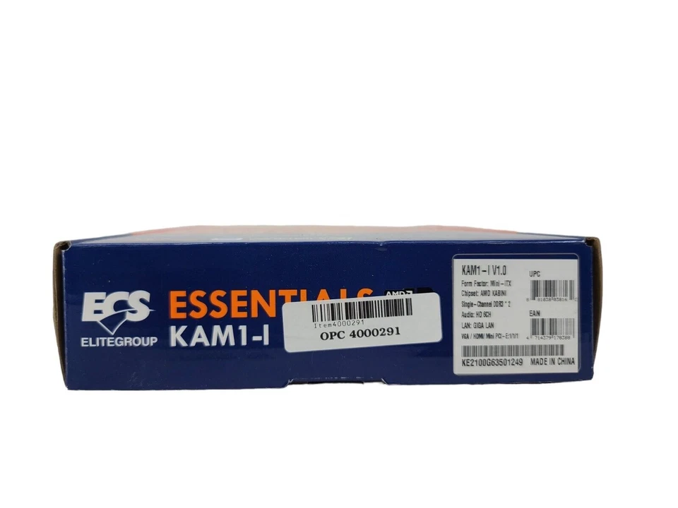 ECS Essentials KAM1-I  DDR3 non-ECC, Unbuffered SDRAM Memory Motherboard - Image 3 of 4