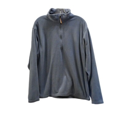 Men's L.L. Bean Blue 1/4 Zip Fleece Polartec Pullover