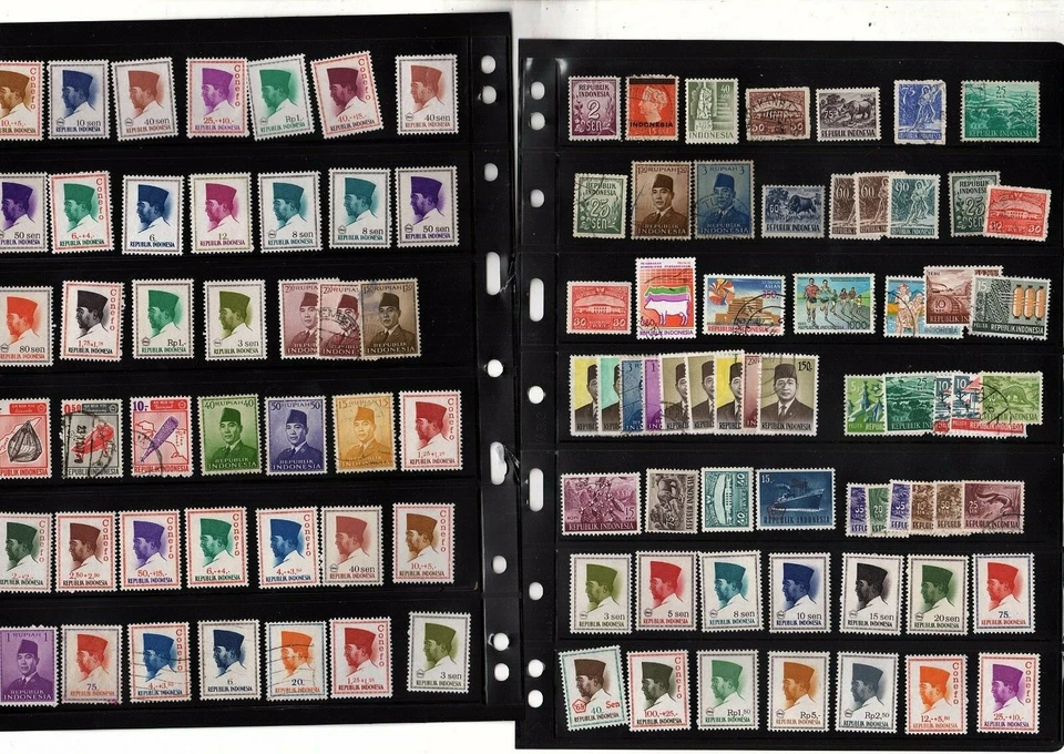 印度尼西亚邮票收藏经销商库存 1250 张邮票查看扫描副本 (mb20 — 第 2/4 张图片