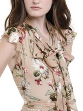 Alice + Olivia Lavenia Floral Tiered Ruffle Midi Dress size 10 NWOT