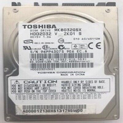 TOSHIBA 80 GB SATA 2.5