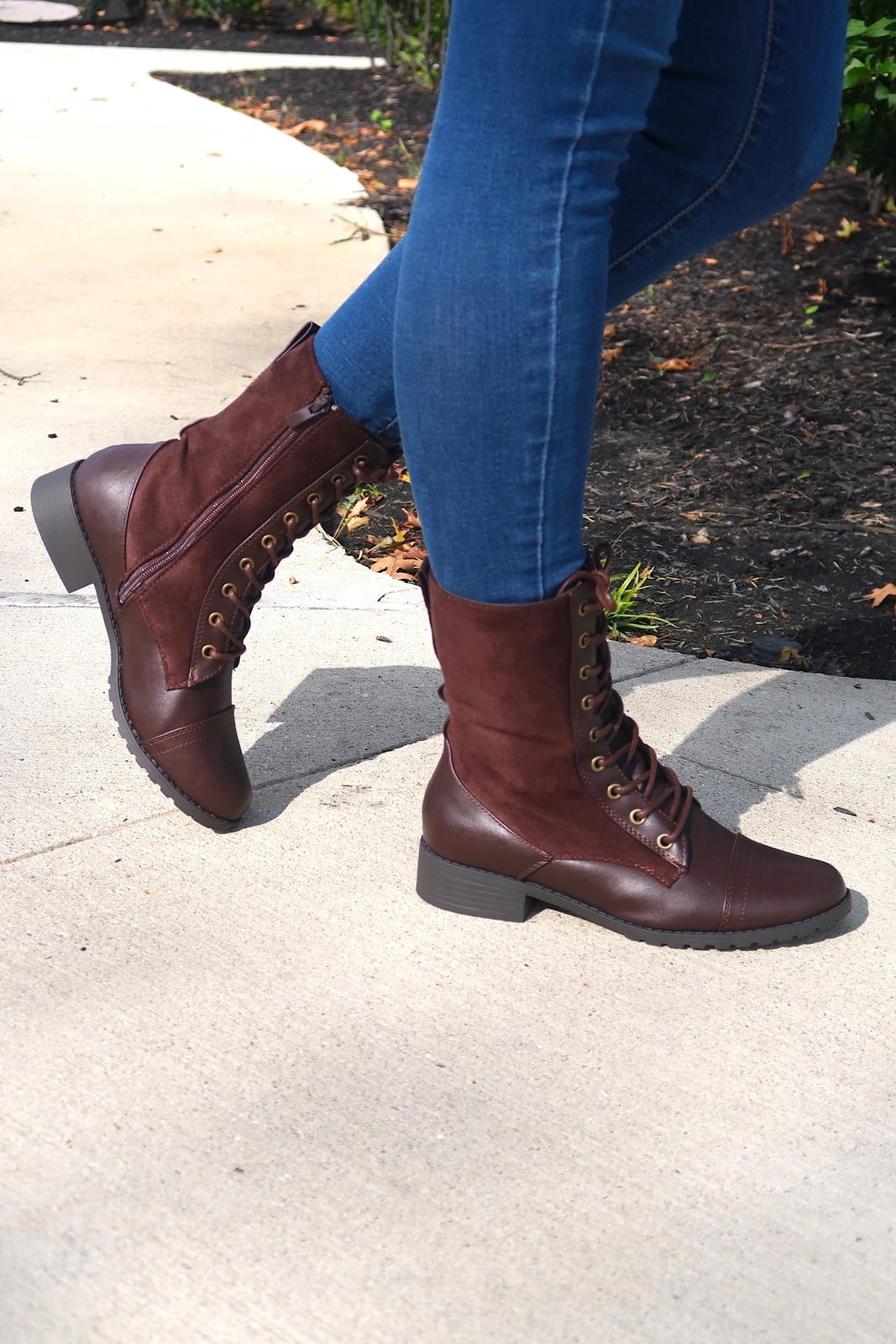 Women Boot Collection Women's Boot Collection | Patent Color Combat Boots | Faux Leather ...