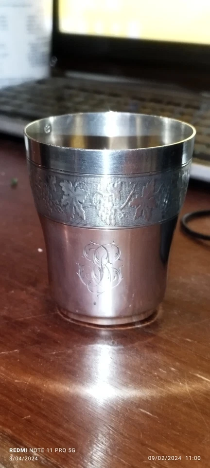 Gobelet argent massif - Minerve Vigneron - Photo 2/4