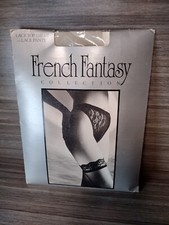French Fantasy Collection off white Lace Top Thi-Hi Stockings  Lace Panty S/M