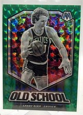 2019-20 Panini Mosaic #8 Larry Bird Old School Mosaic Green