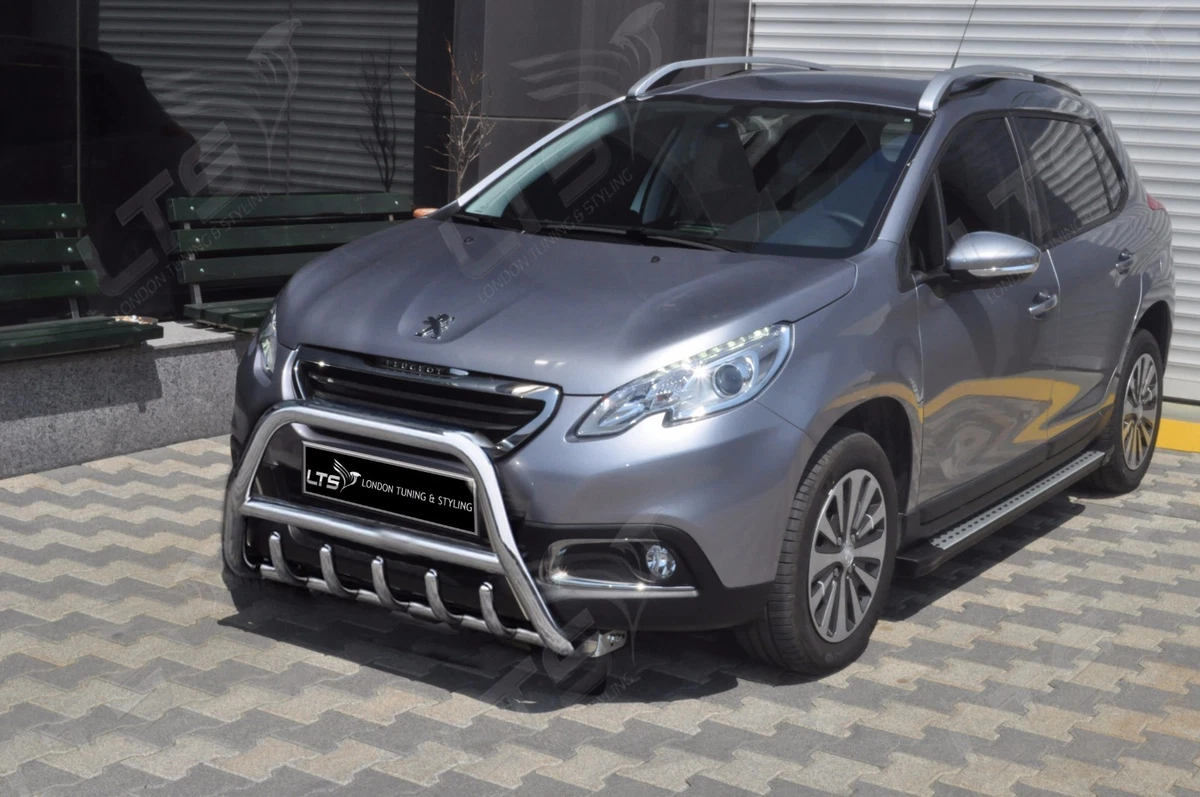 PEUGEOT 2008 CHROME AXLE NUDGE A BAR STAINLESS STEEL BULL BAR
