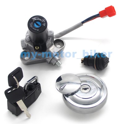 Ignition Switch Fuel Cap Seat Lock Keys for Yamaha XVS250 Drag Star  2000-2017