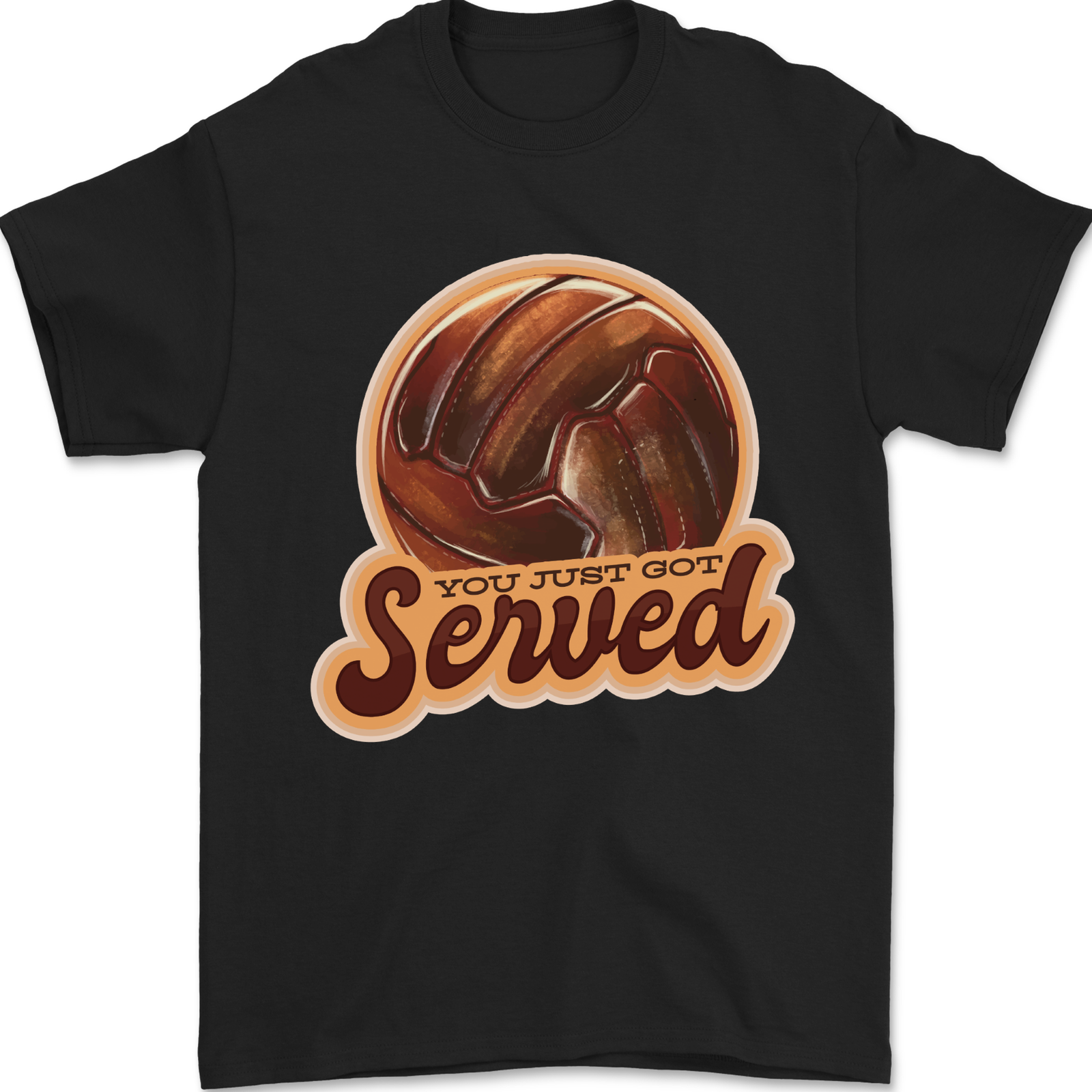 Volleyball You've Been Served Funny Mens T-Shirt 100% Cotton