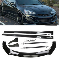 Front Bumper Lip Splitter Spoiler Side Skirt Strut Rod For Hyundai Genesis Coupe