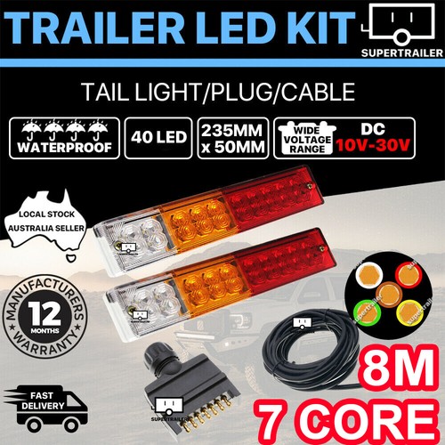 1Pair of 40 LED Trailer lights Kit, LED Tail light, truck, caravan, UTE