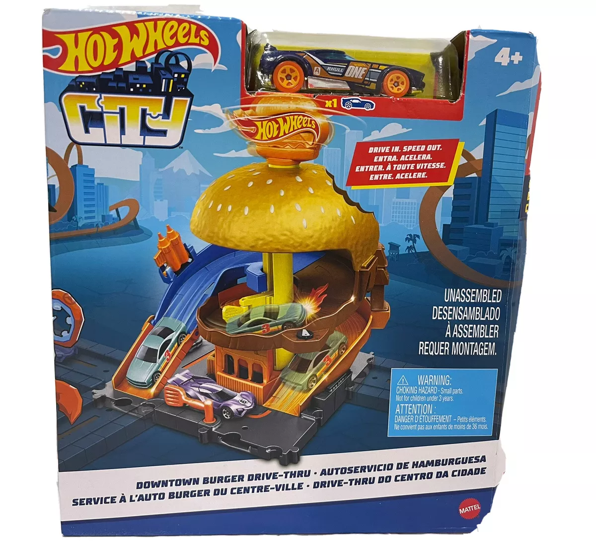 Mattel - Hot Wheels City Downtown Burger Drive-Thru 2022