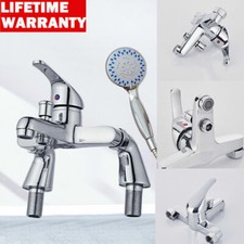 Designer Bathroom Taps Chrome Sink Bath Filler Shower Mixer Tap with Hand Held