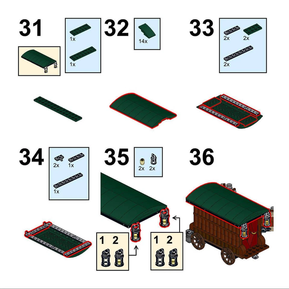 ZITIANYOUBUILD Medieval Potion Seller 221 Bricks MOC Build Christmas Gift - Image 2 of 4