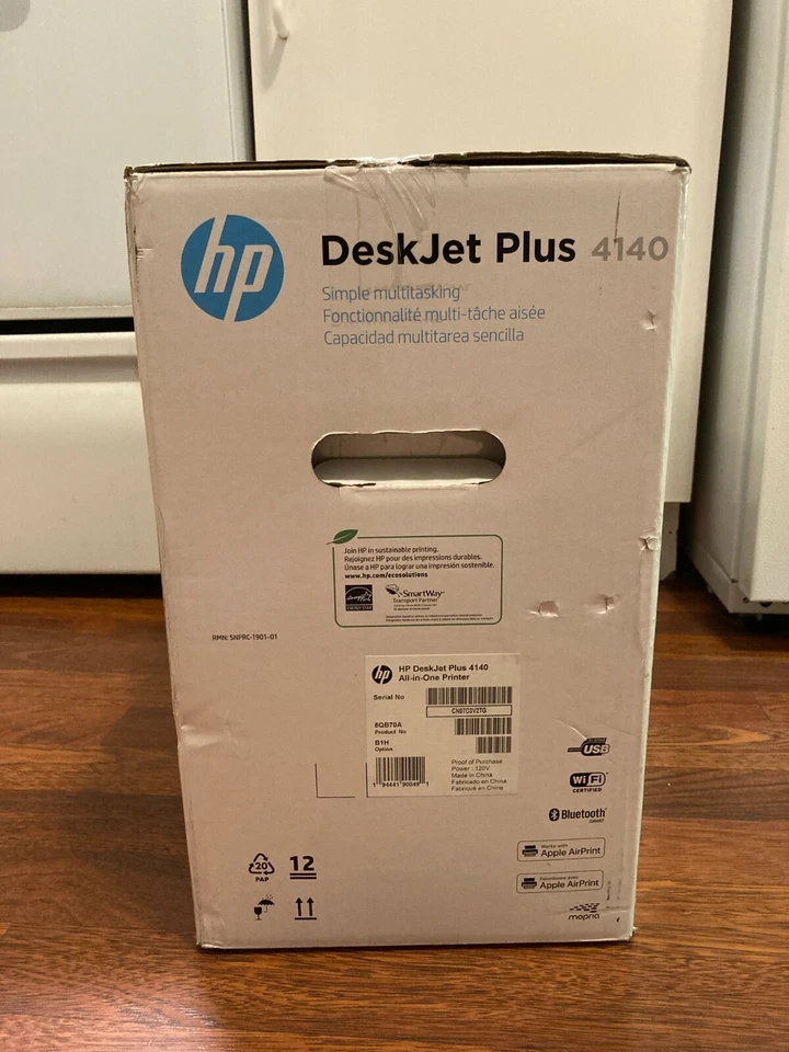 HP DeskJet Plus 4140  Multi Function All in One Printer New in Open Box - Image 4 of 4