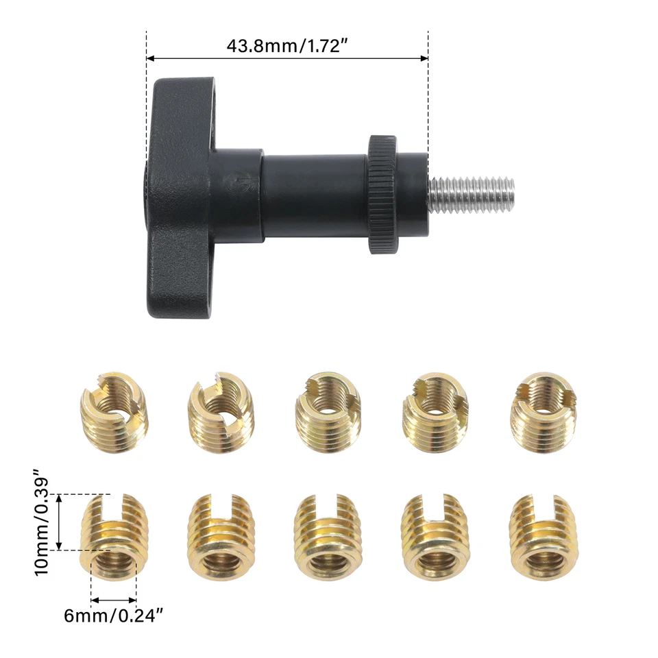 Kit de reparación de insertos de latón para carenado de 10 piezas apto para Harley Electra Street Glide 07-13 Foto 3 de 4