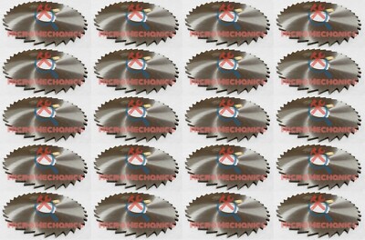 20x HSS Metal Slitting Saw Standard Teeth W Keyways Dia 4'' _Thick 1/16'' _Bore 1''