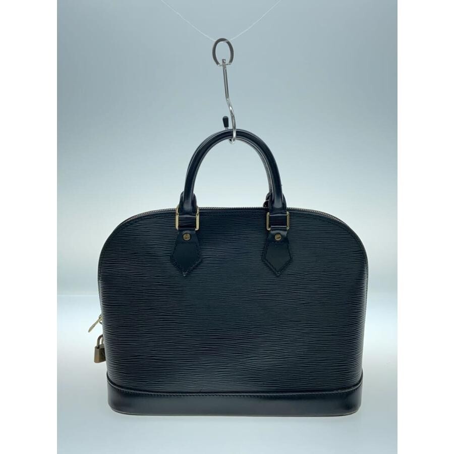 Auth Louis Vuitton Epi Alma Handbag LV Logo M52142 Leather Black
