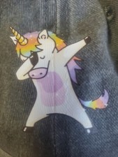 Unicorn Dancing Charcoal Gray Baseball Hat 2