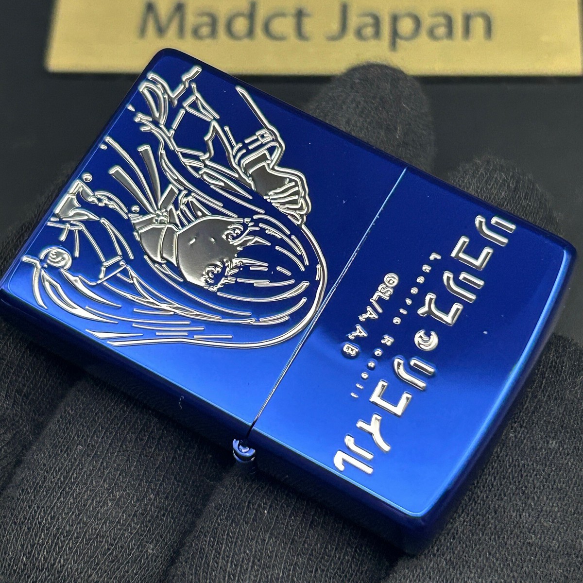 Zippo Oil Lighter Lycoris Recoil Takina Blue Brass Regular Japan