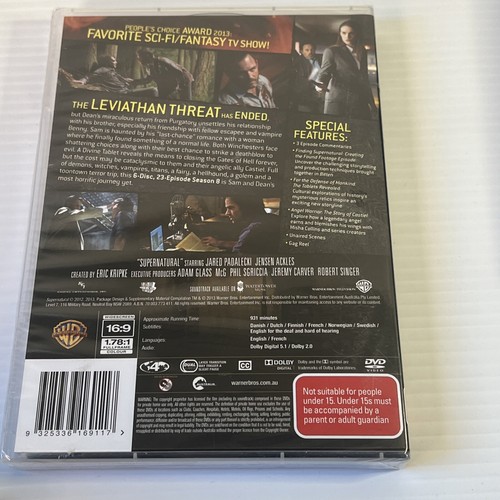 Supernatural Season 1-8 1 2 3 5 6 7 Blu-ray Season 4,8 DVD Region. 4 - Picture 19 of 19