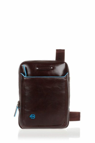 Piquadro borsello espandibile in pelle “B2 – Blue Square” CA5085B2.BLU2 |  Calella