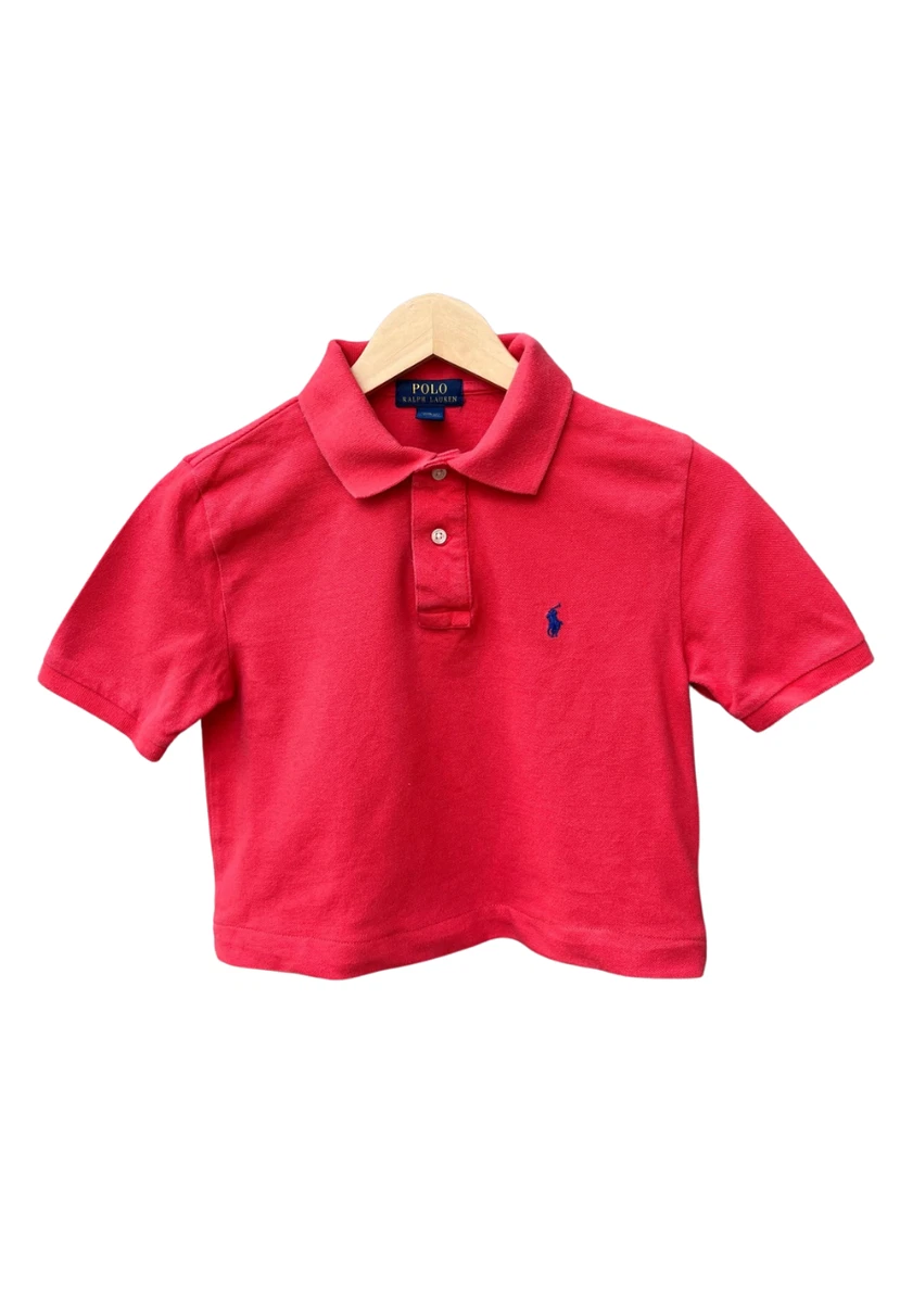 ralph lauren cropped polo shirt