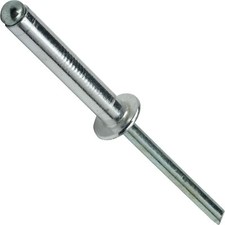 Pop Rivets 1/4" x 7/8" Aluminum Body Steel Mandrel Dome Head Blind Qty 500