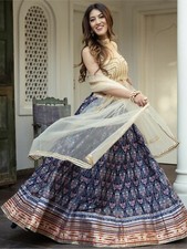 NEW ART SILK LEHENGA CHOLI WITH SOFT NET DUPATTA FOR PARTY AND WEDDING
