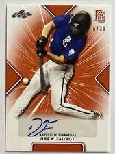 2021 LEAF PERFECT GAME DREW FAUROT AUTO 5/30