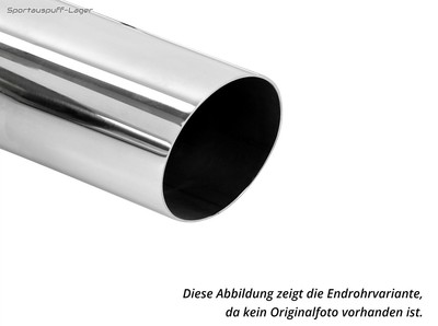 Fox Edelstahl Auspuffendrohr zum Anschweißen Ø 80mm rund Länge 300mm Typ14