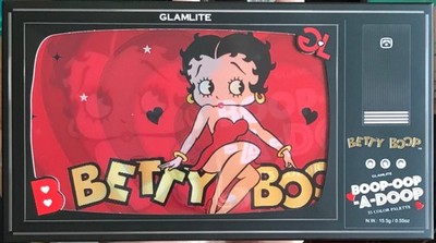 Glamlite x Betty Boop Palette 15 Farbtöne Rot Mauve Matt Schimmer
