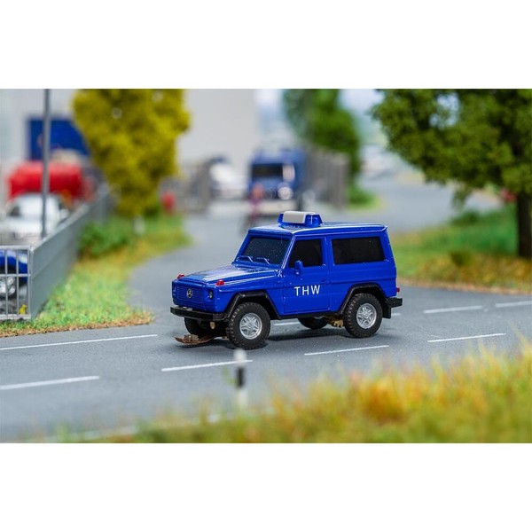 Faller 161447 - Suv Mb G-Klasse Thw (Herpa) Neuware Messepreis-image