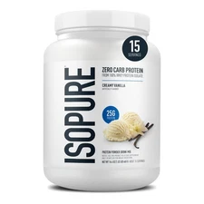 100% Whey Protein Isolate Powder, Creamy Vanilla, 25g Protein