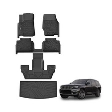 KARPAL Floor Mats Cargo Liner for 2021-2025 2026 Jeep Grand Cherokee L 6-S...