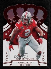 2020 Panini Chronicles Draft Picks Crown Royale Mirror Red Chase Young #2 0z2