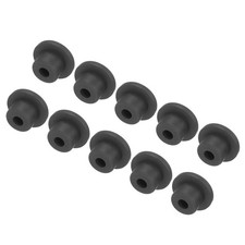 High Temp Silicone Plug T Shaped Silicon Stopper Black 23x10x15mm 10pcs