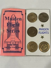 Maiden Flight Series Space Shuttle Solid Bronze Collectable Coin Set NASA