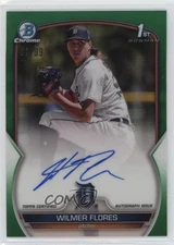 2023 Bowman Chrome Prospect Auto Green Refractor /99 Wilmer Flores #CPA-WF Auto