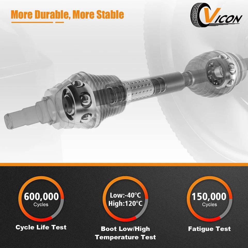 Par de ejes CV para Hyundai Elantra 1,8 L 2011-2016 automático delantero izquierdo y derecho Foto 2 de 4