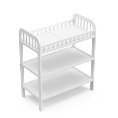 Storkcraft Pasadena Changing Table Water-Resistant Changing Pad GREENGUARD White