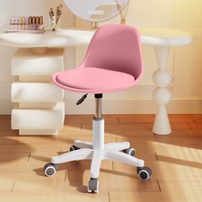 Swivel Office Desk Chair Vanity Makeup Stool Dressing Table for Girls