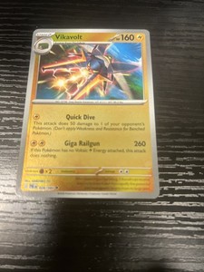 vikavolt pokemon card value GX - 45/145 Temporal Forces Singles Vikavolt GX Rainbow Gold Metal