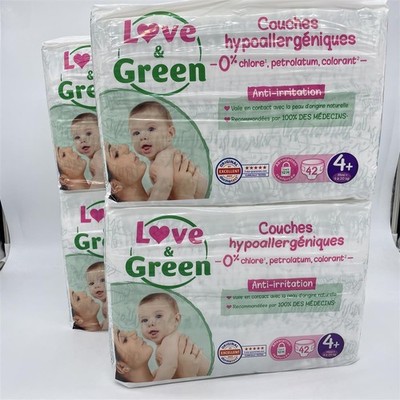 Liebe & Grün   Gesunde und ökologische Babywindeln   Größe 4+ (9 20 kg)   1 