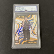 2023 Panini Revolution WWE #16 Karrion Kross signed card PSA Auto 10