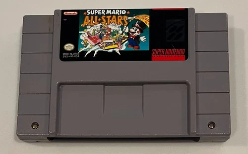 Super Mario All Stars SNES Super Nintendo game authentic, original