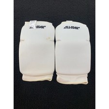 All Star Sports Knee Pad Medium White Wrestling Soccer Football Padded Protect