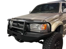For Toyota 4Runner 96-01 Bumper Full Width Black Powder Coated Front Winch HD