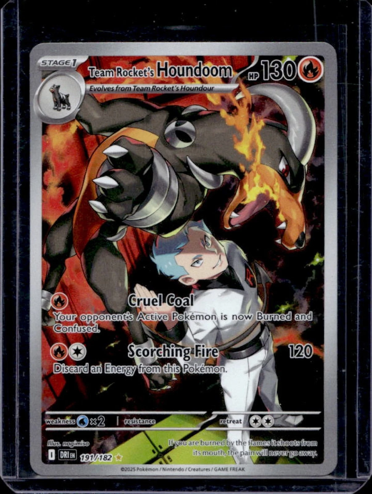 2025 Pokemon Destined Rivals Team Rocket's Houndoom #191/182