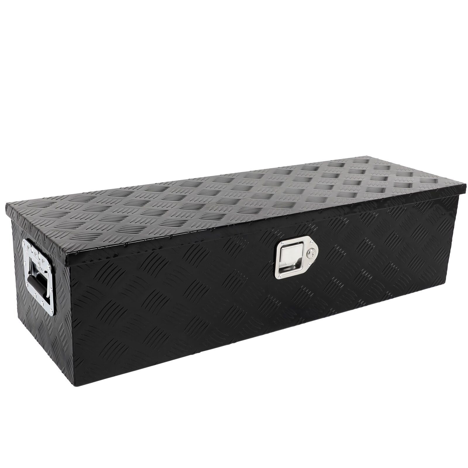 39 inch Aluminum Truck Bed Storage Tool Box Black for Pickup Truck Bed RV
