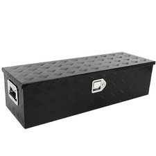 39 inch Aluminum Truck Bed Storage Tool Box Black for Pickup Truck Bed RV